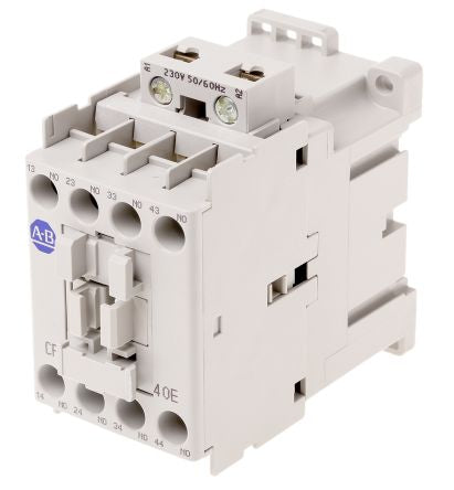 Allen Bradley 700-CF Contactor, 230V ac Coil, 4-Pole, 20 A, 24 kW 230V ac, 4 NO, 400V ac