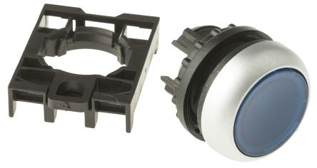 Eaton RMQ Titan M22 Series Blue Momentary Push Button Head, 22 mm Cutout, IP69K