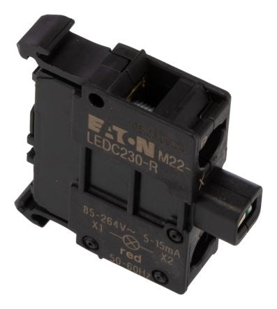 Eaton RMQ Titan M22 Series Light Block, 264V ac, Red Light