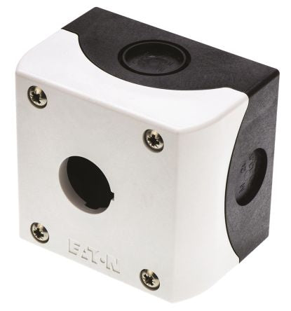 Eaton Grey Plastic M22 Control Station Enclosure - 1 Hole 22 mm Diameter