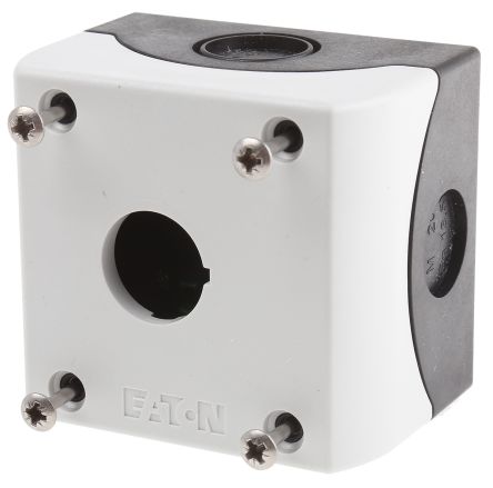 Eaton Grey Plastic M22 Control Station Enclosure - 1 Hole 22 mm Diameter