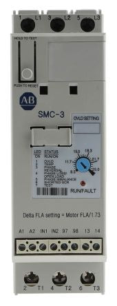 Allen Bradley SMC-3 Soft Starter 460V ac, 11 kW, 3 Phase, IP2X