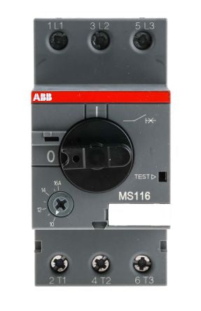 ABB 16A MS116 Motor Protection Circuit Breaker, 600V, 55 °C, -25 °C