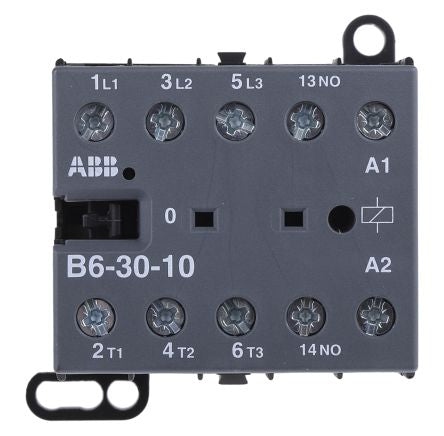 ABB B Contactor, 230V ac Coil, 3-Pole, 9 A, 4 kW 240V ac, 3 NO, 690V ac