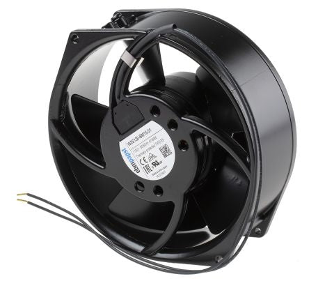 ebm-papst W2S130 Series Axial Fan, 115V ac, 385 m³/h, 47 W, 980 mA Max, IP20 150 mm, 55mm, 55 mm