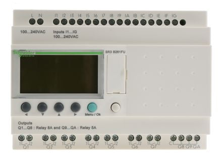 Schneider Electric Zelio Logic Series Logic Module, Relay Output, 16-Input, Discrete Input