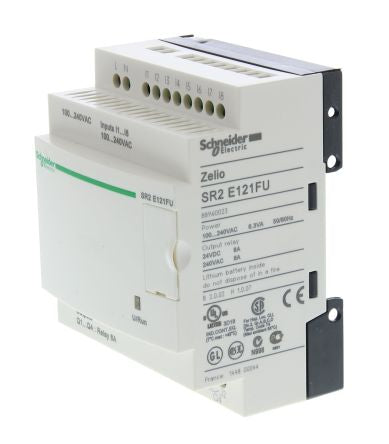 Schneider Electric Zelio Logic Series Logic Module, Relay Output, 8-Input, Discrete Input