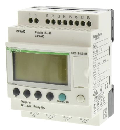 Schneider Electric Zelio Logic Series Logic Module, Relay Output, 8-Input, Discrete Input