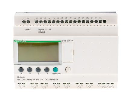 Schneider Electric Zelio Logic Series Logic Module, Relay Output, 16-Input, Discrete Input