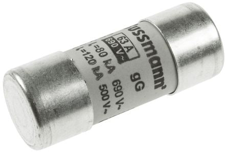 Eaton 63A 5 ST Ceramic Cartridge Fuse, 22 x 58 mm