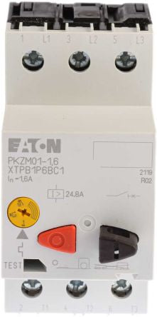 Eaton 1A, 1.6 A PKZM 01 Motor Protection Circuit Breaker, 690V ac, 55 °C, -25 °C