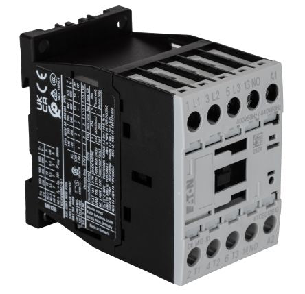 Eaton DILM Contactor, 400V ac Coil, 3-Pole, 12 A, 5.5 kW 400V ac, 3 NO, 400V ac