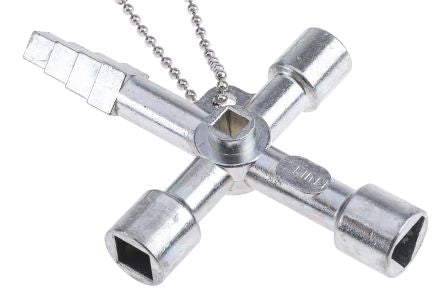 Knipex Die Cast Zinc 4-way Control Cabinet Key