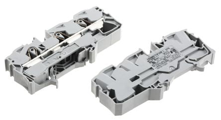 WAGO 2016-1301 Feed Through Terminal Block Grey, 16mm², 1-Level, Cage Clamp, IECEx/ATEX