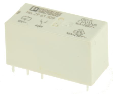 Phoenix Contact PCB Power Relay, 12V dc Coil, 16A Switching Current, SPDT