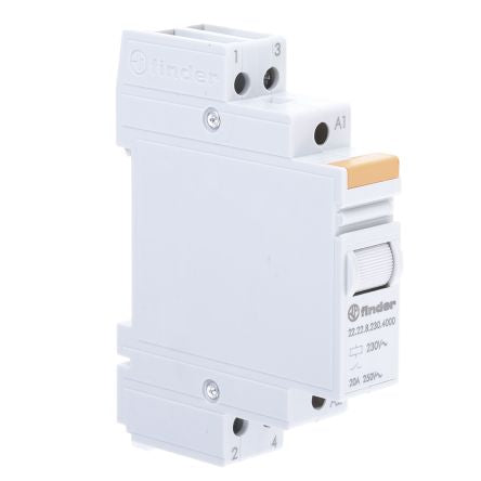 Finder DIN Rail Relay, 230V ac Coil, 20A Switching Current, 2 NO