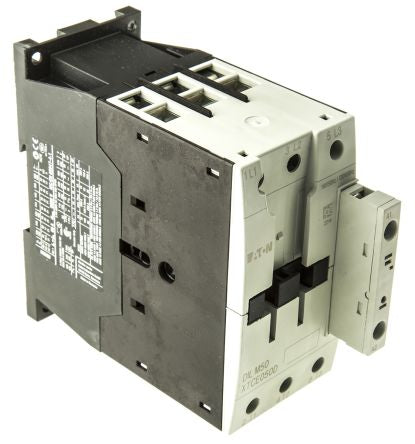 Eaton DILM Contactor, 110V ac Coil, 3-Pole, 50 A, 22 kW 110V ac, 3 NO, 400V ac