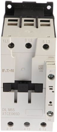 Eaton DILM Contactor, 24V ac Coil, 3-Pole, 65 A, 30 kW 24V ac, 3 NO, 400V ac