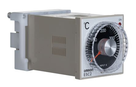 Omron E5C2 DIN Rail, Flush, Panel On-Off Temperature Controller 4 Input, 4 Output Relay 240V ac On-Off