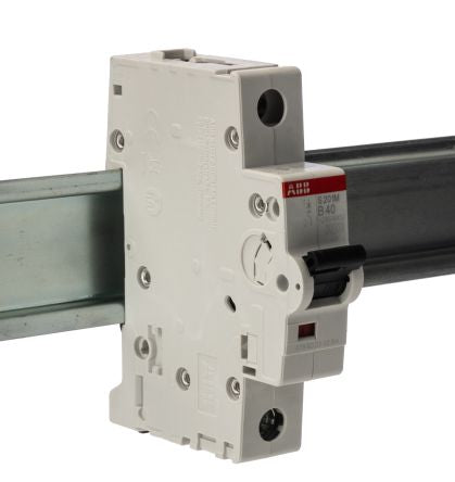ABB System Pro M Compact System Pro M Compact Miniature Circuit Breaker, 1-Pole, 40A, Type B, 253V ac AC, 72 V dc DC, 10