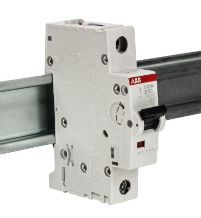 ABB System Pro M Compact System Pro M Compact Miniature Circuit Breaker, 1-Pole, 50A, Type B, 253V ac AC, 72 V dc DC, 10