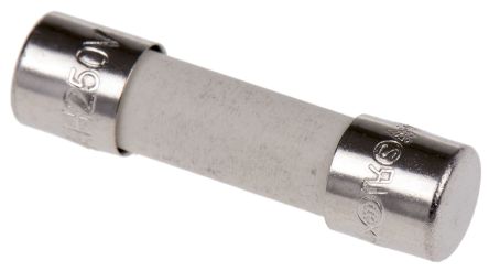 Eaton 4A F Ceramic Cartridge Fuse, 5 x 20 mm