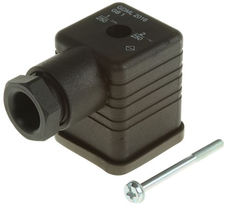 Hirschmann GDML 2+E DIN 43650 A Solenoid Valve Connector, 250V Voltage