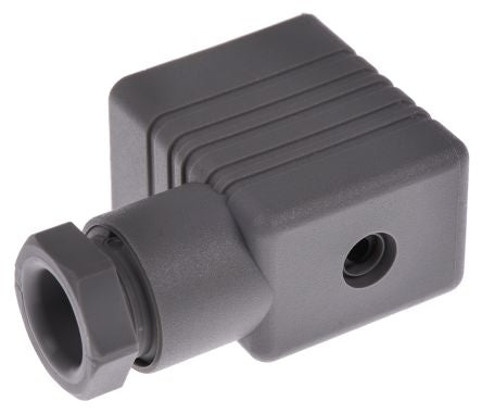 Hirschmann GM 2+E DIN 43650 B Solenoid Valve Connector Female Indicator Light, 250V Voltage
