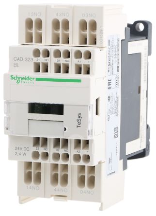 Schneider Electric TeSyS CA Contactor, 24V dc Coil, 5-Pole, 10 A 24V dc, 3 NO/2 NC, 690V ac