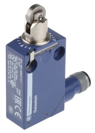 Telemecanique Sensors XCMD Series Roller Plunger Limit Switch, 1 NO/1 NC, IP66, IP67, IP68, Zamak Housing, 50V ac, 3A