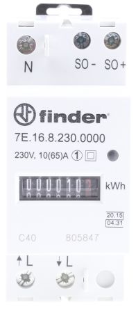 Finder 1 Phase Mechanical Energy Meter