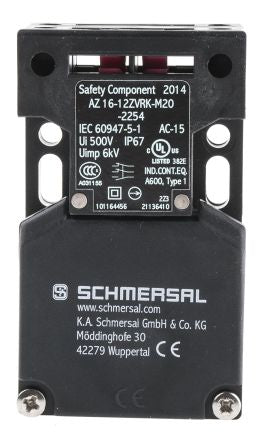 Schmersal AZ16 Safety Interlock Switch, Keyed, Fibreglass Reinforced Thermoplastic, Interlock