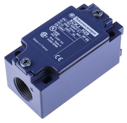 Telemecanique Sensors ZCKJ Series Limit Switch, 2 NC, IP65, Metal Housing, 240V ac, 3A