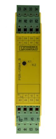 Phoenix Contact PSR-SPP- 24DC/URM4/4X1/2X2/B, 24V dc Safety Relay, 6 Safety Contacts