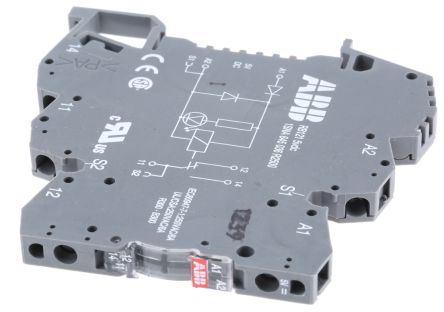 ABB R600 Series Interface Relay, DIN Rail, 5V dc Coil, SPDT, 40mA