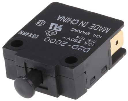 Omron Door Micro Switch Plunger, SPDT 10 A IP40, 85 °C, -25 °C