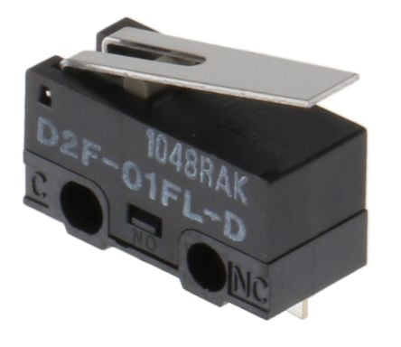 Omron Hinge Lever Micro Switch, Solder Terminal, 100mA, 125 V ac, 30 V dc, SPDT, IP40