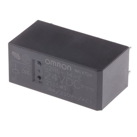 Omron PCB Power Relay, 24V dc Coil, 16A Switching Current, SPDT