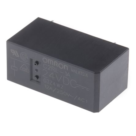 Omron PCB Power Relay, 24V dc Coil, 10A Switching Current, SPST