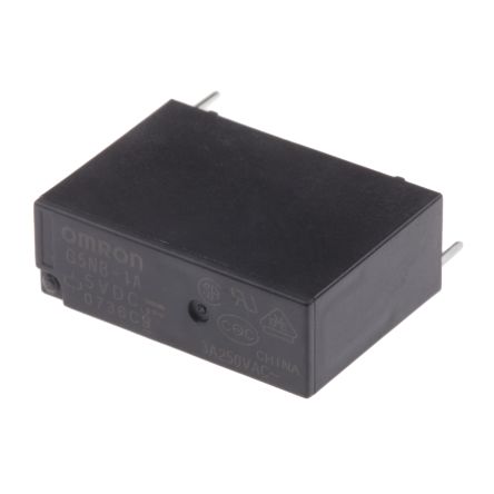 Omron PCB Power Relay, 5V dc Coil, 5A Switching Current, SPST