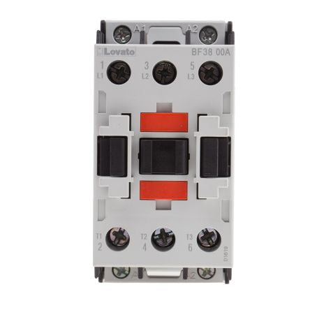 Lovato BF Contactor, 110V ac Coil, 3-Pole, 38 A, 18.5 kW, 3 NO, 440V ac