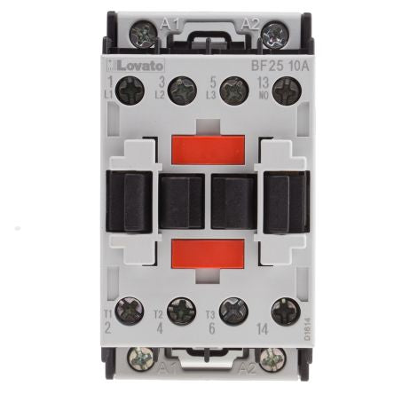 Lovato BF Contactor, 24V ac Coil, 3-Pole, 25 A, 11 kW, 3 NO, 440V ac