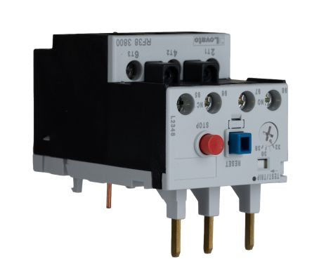 Lovato, RF38 Thermal Overload Relay NO/NC, 32A, 38 A F.L.C, 38A Contact Rating 3