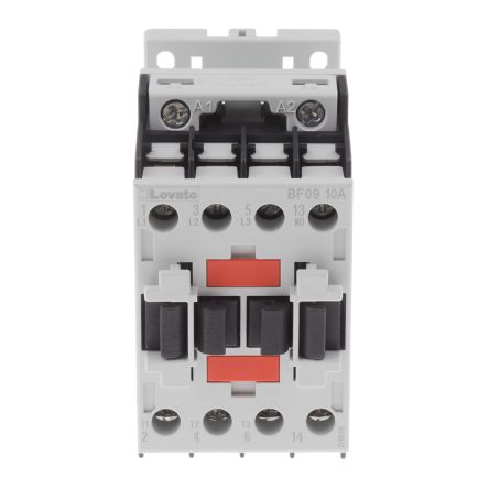 Lovato BF Contactor, 400V ac Coil, 3-Pole, 9 A, 4 kW, 3 NO, 440V ac