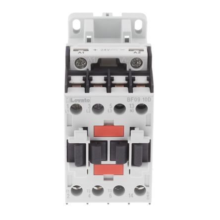 Lovato BF Contactor, 24V dc Coil, 3-Pole, 4.2 kW, 3 NO, 440V ac