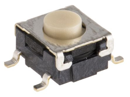 Omron Tactile Switch Button, 0.8 mm, SPST 50mA 24 V dc, Through Hole