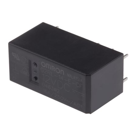 Omron PCB Power Relay, 12V dc Coil, 10A Switching Current, SPDT