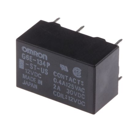 Omron PCB Power Relay, 12V dc Coil, 3A Switching Current, SPDT