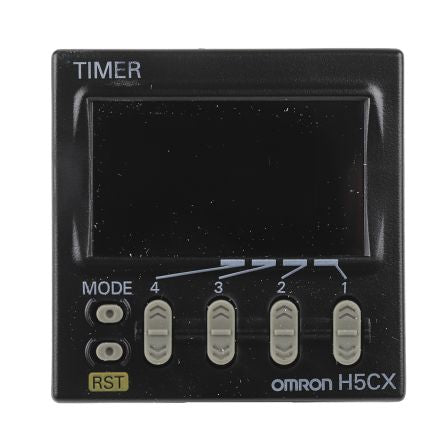 Omron H5CX Series Panel Timer Relay, 1-Contact, 24 V dc 12V ac, 24 V ac, 0.001 s to 9999 h, Multifunction-Function, SPDT
