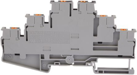 Phoenix Contact 3210512 PT 2.5-3PV Series Multi Level Terminal Block Grey, 0.14mm², 4 mm², 3-Level, Push-in, ATEX